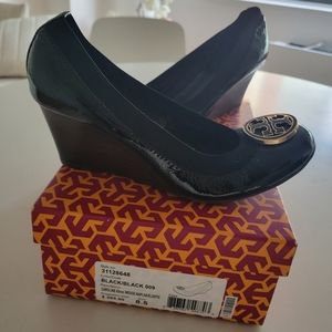 Tory Burch Black Wedges